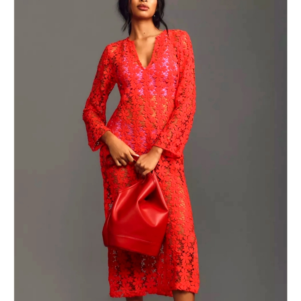 Beautiful 3D Floral Kaftan  Dress